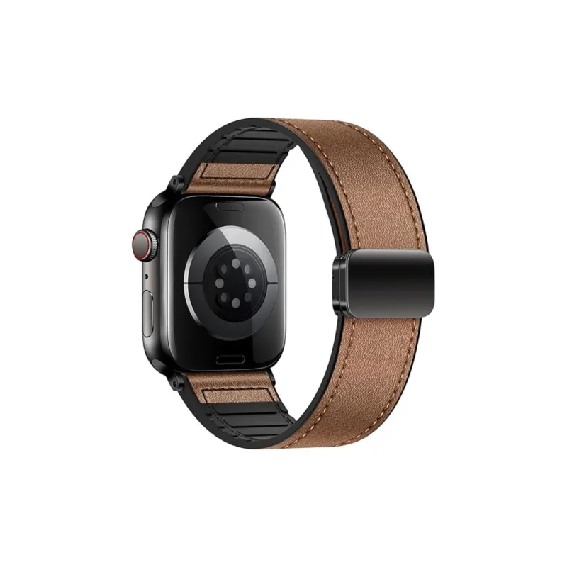 Brangdy Apple Compatibility Watch Band Artificial Leather Material-15