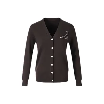 DOKZB Spring And Fall Season Knitwear Women's Coffee