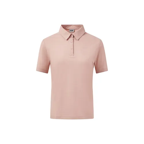 Pony Polo Shirts Women's Pink
