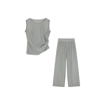 Mo Han Yi Mei Casual Suit Women's Clear Transparent Gray