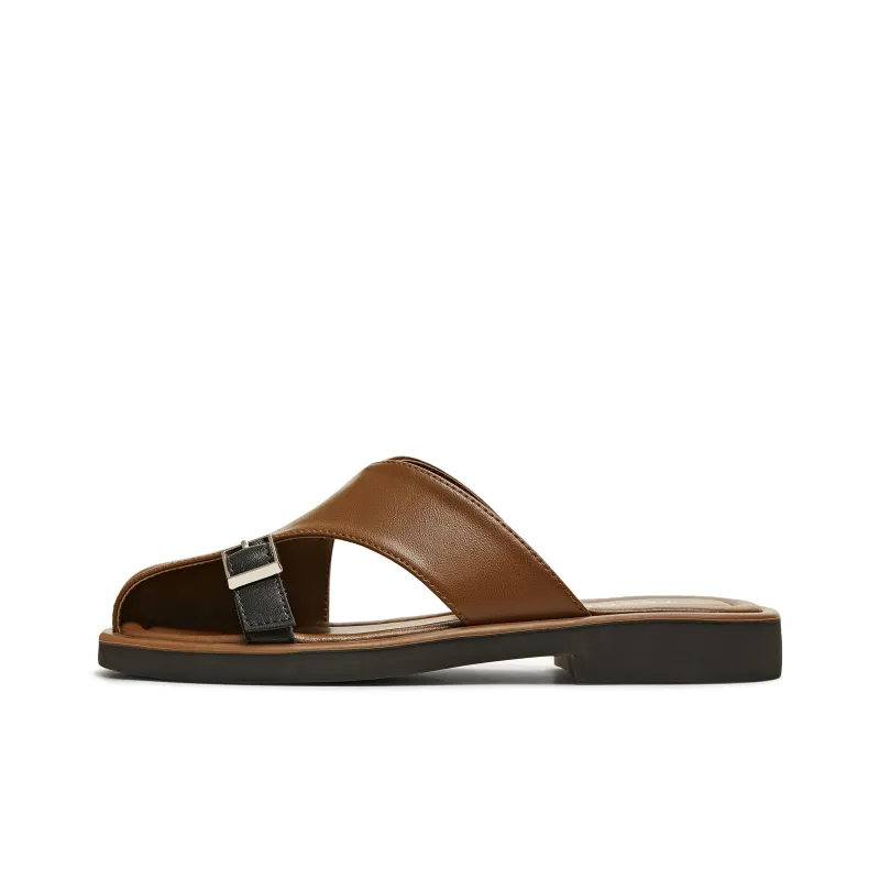 Teenmix Rubber Sole Closed Toe Slippers Women's-0