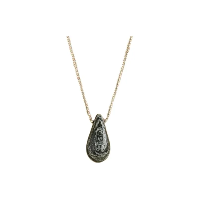OLIO E ACETO 925 Sterling Silver Necklaces Unisex Black/Silver/Gray-2