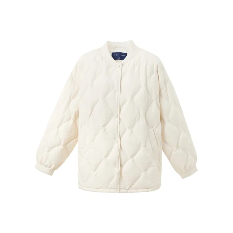 3COLOUR Down Jacket Women's Milk White-0
