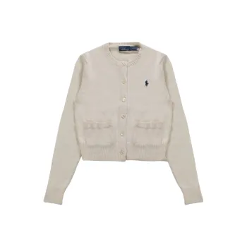 Polo Ralph Lauren Cable Knit Cotton Cardigan Wcf White