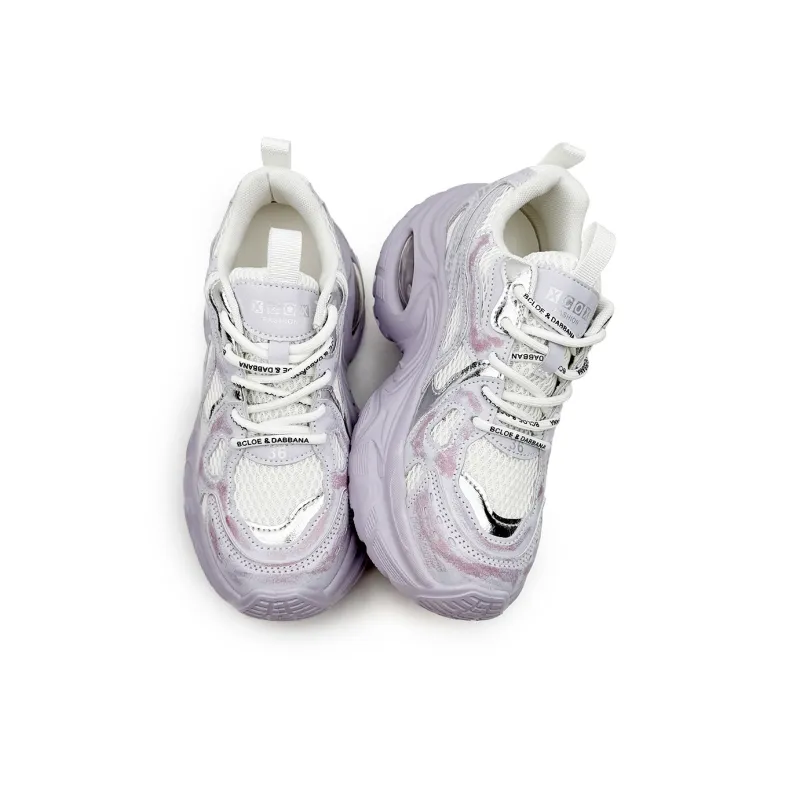 La Chapelle Cushioning, Slip Resistant, And Breathable Low Top Chunky Sneakers Women's Pink-2