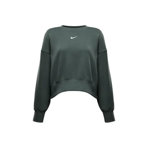 Nike Sportswear check Fleece Women's Over Oversized Crew Neck Sweatshirt