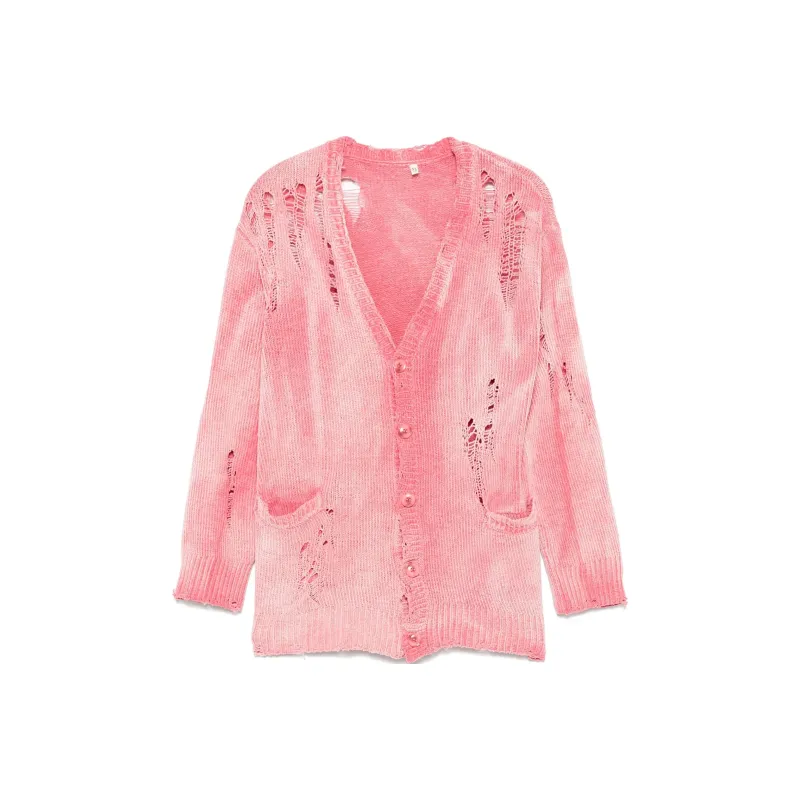 R13 Distressed Knit Cardigan-0
