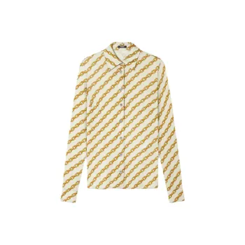 VERSACE Chain Stripes print Shirt