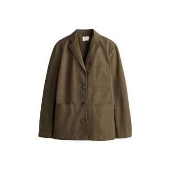 H&M Jackets Coats Women's Dark Khaki Green