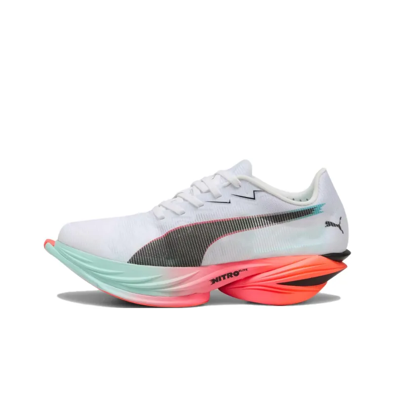 PUMA Fast R Nitro Elite 3 White Glowing Red Mint Women's-0