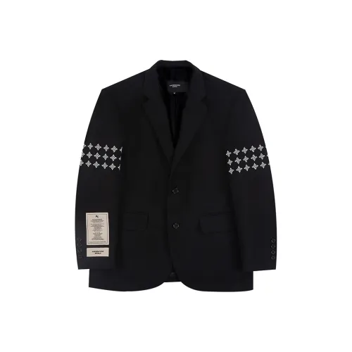 White Suit Jacket With Black Trim