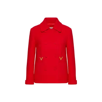 Valentino Coats Women's Red