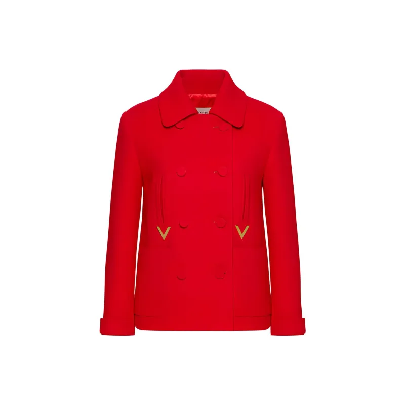 Valentino Coats Women's Red-0