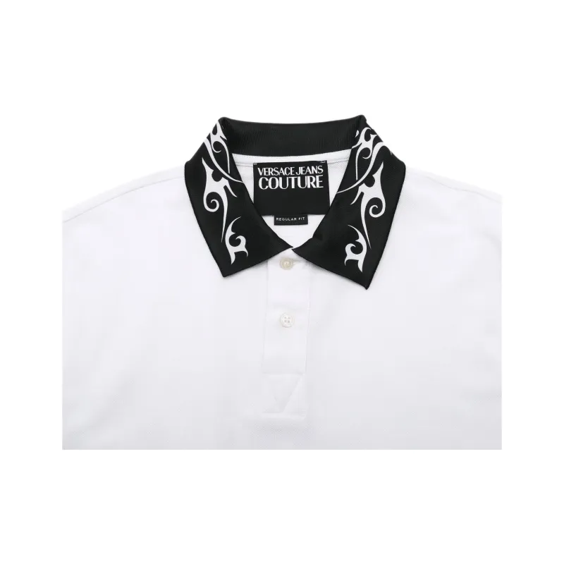 VERSACE JEANS COUTURE SS24 Polo Shirt Men's White-5