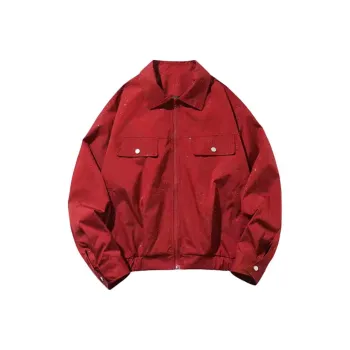 LSVE Jackets & Coats Unisex Burgundy Baby's Breath
