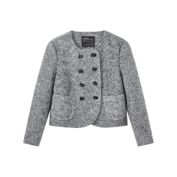 Yu Qianwen Jackets Coats Women's Premium Gray