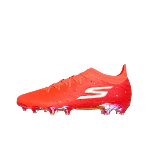 Harry Kane x Skechers FG Rubber Long Studs Cushioning, Slip Resistant, And Breathable Soccer Shoes Men's Orange