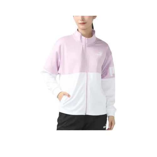 PUMA Jackets & Coats Women's Pink White