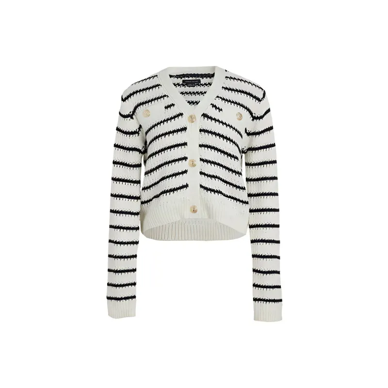 URBAN REVIVO Knitwear Women's Black Stripes-0