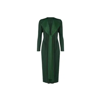 PLEATS PLEASE ISSEY MIYAKE Jackets Coats Women's Green