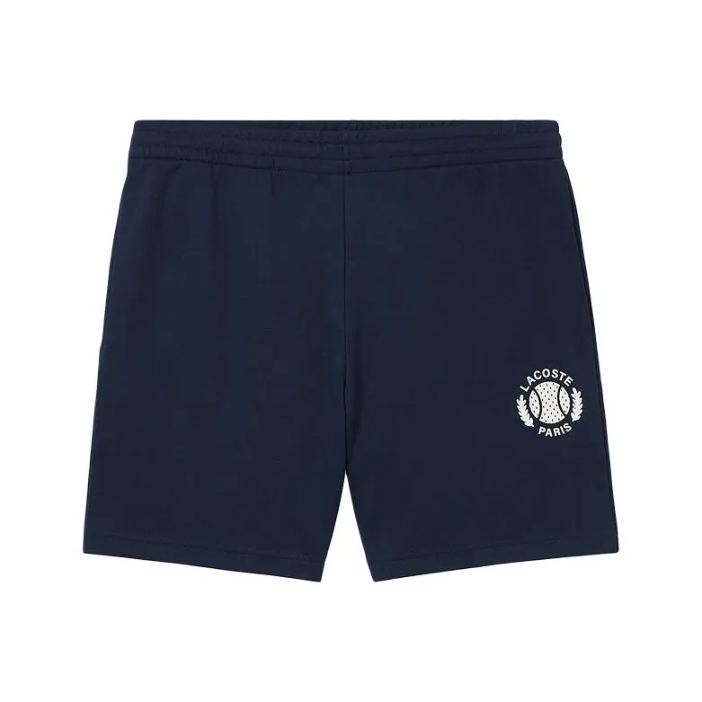 LACOSTE 3D print Fleece Shorts-2
