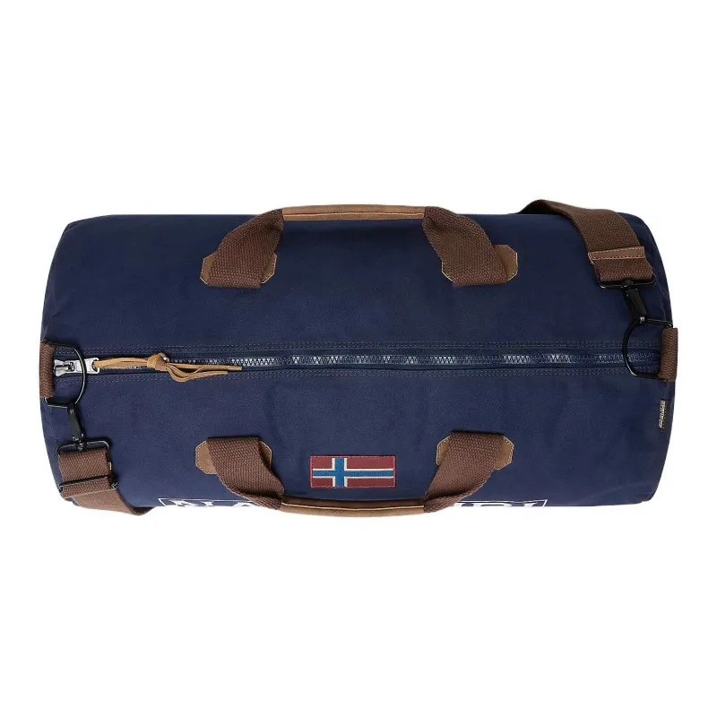 Napapijri Cotton Handbag Travel Bag 48L Unisex Marine Blue-3