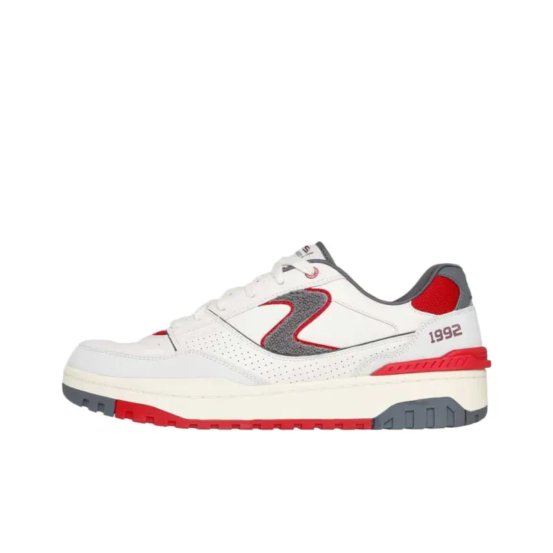 Skechers S 1992 Low Top Casual Shoes Men's White Red-0