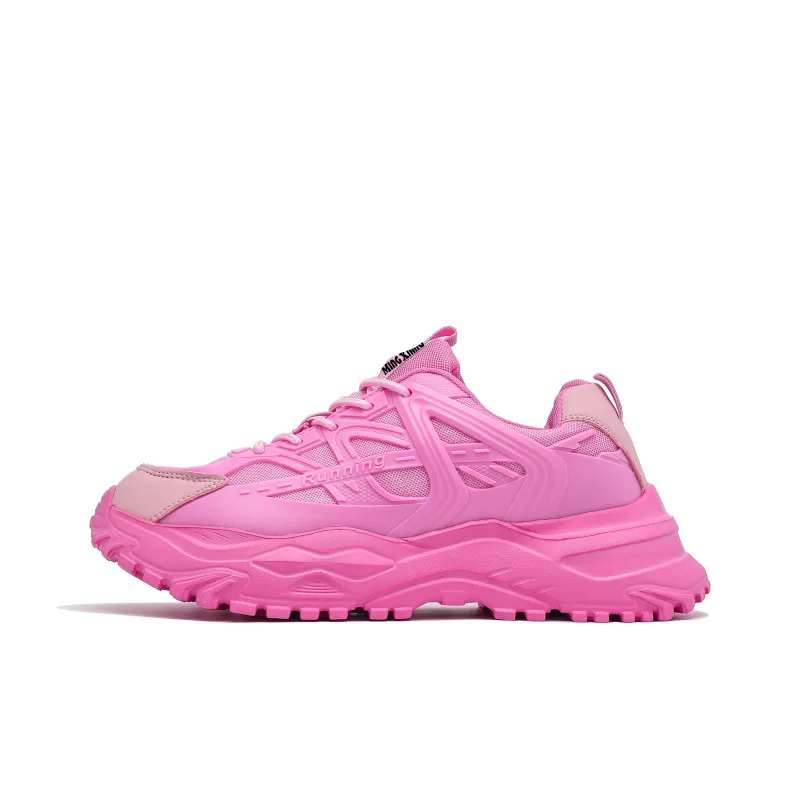 Singing Abrasion Resistant Lightweight Height Increasing Low Top Chunky Sneakers Unisex-6