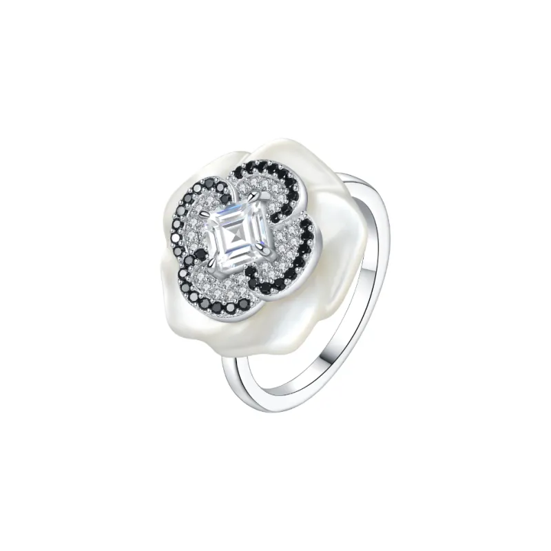 BABYBEI Mother Of Pearl Rings Women's-0