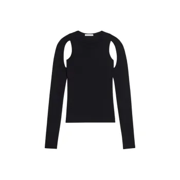 Helmut Lang Cut Out Knitted Jumper
