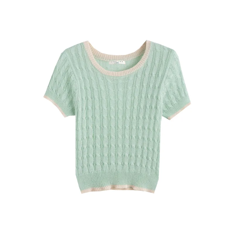 Tonlion Knitwear Women's Light Aqua Green-0