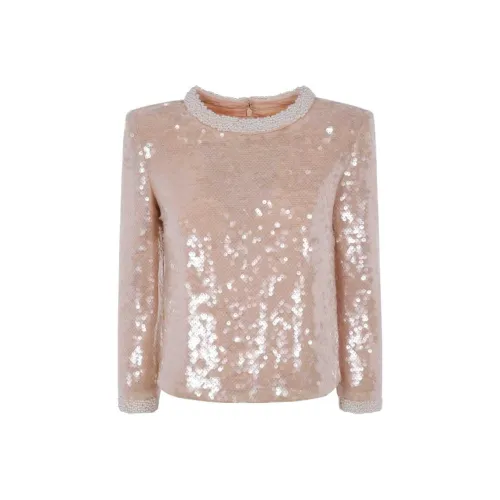 Self portrait Embellished Trim Sequin Top
