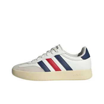 Adidas BARREDA Anti Slip Wear Resistant Low Top Skateboard Shoes Unisex White