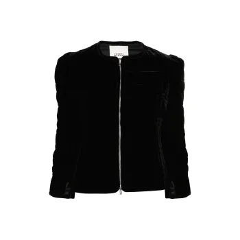 ISABEL MARANT Djanet Quilted Velvet Jacket