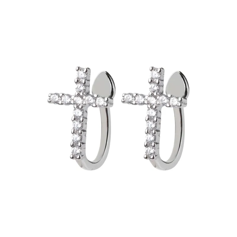 CENTURY&KINDLE S925 Silver Clip On Earrings Women's-0