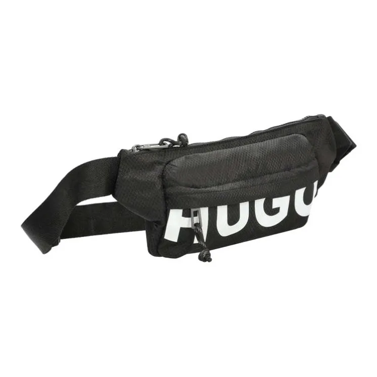 HUGO BOSS Recycled Polyester Crossbody Fanny Pack Regular Unisex Black-3