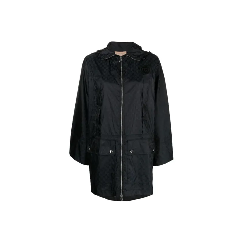 GUCCI Gg Jacquard Parka Coat-0