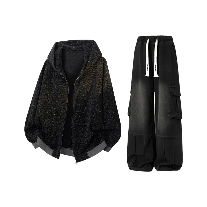 PAEFA Casual Sportswear Unisex Black-0