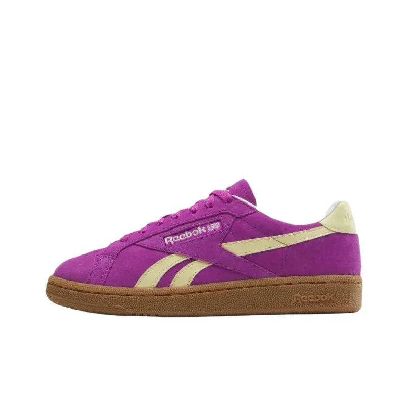 Reebok Women's Club C Grounds Uk 'Purple Rave Bleached Yellow'-0