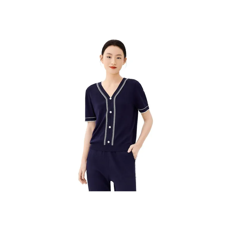 JZ. ANNAKRO Knitwear Women's Floral Dark Blue-0