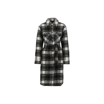 WOOLRICH Checked Wool blend Shirt Coat
