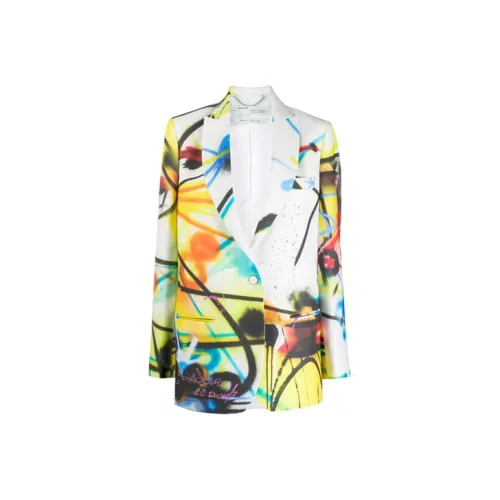 OFF WHITE Futura Tomboy Blazer Jacket Multicolor