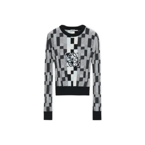 LOEWE Anagram Sweater 'Grey/Light Grey'