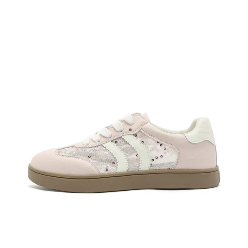 JOSINY Casual Shoes Women's Low Top Light Pink-1