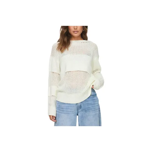 PRINCESS POLLY THROW ON SWEATER Knitwear Women's CREAM/Cream
