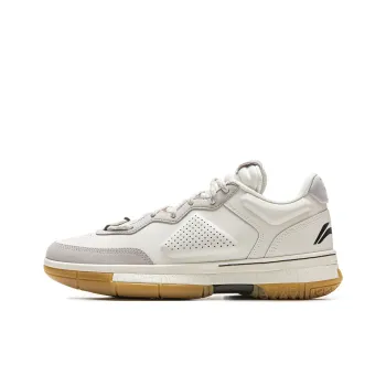 LINING Wow1 Low Basketball Shoes Men Low-Top White Gray