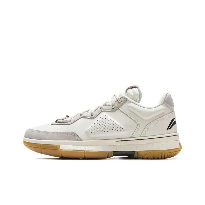 LINING Wow1 Low Basketball Shoes Men Low-Top White Gray-0
