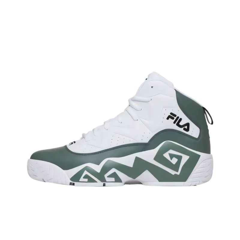 FILA MB Mid Top Basketball Shoes Men's White-0