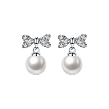Shang Qianyi Pearl Stud Earrings Women's