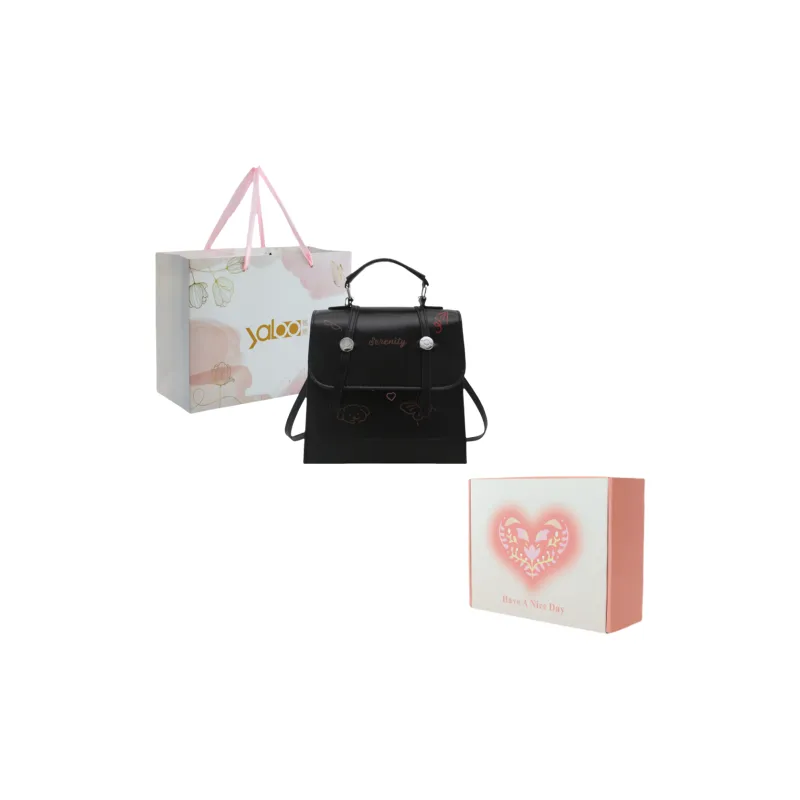 Yalu PU Backpack Unisex Blue/Pink/White/Black-19